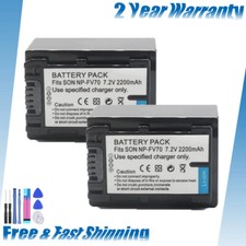 Batteria 2200 mAh NP-FV70 per Sony DCR-HC19E HC20 HC20E NP-FV50 NP-FV70 NP-FV100