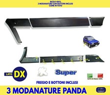 Modanature Fiat Panda 141 141A Portiere Bottoni DX nero paraurti DESTRO Super
