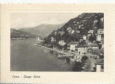 como lungo lario vecchia cartolina bianco nero 