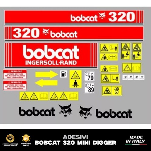 Bobcat 320 mini digger - , adesivi
