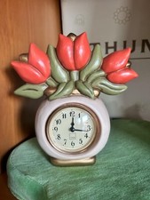 Thun Orologio da tavolo country con tulipani