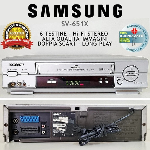 Videoregistratore vhs samsung - videoregistratore,