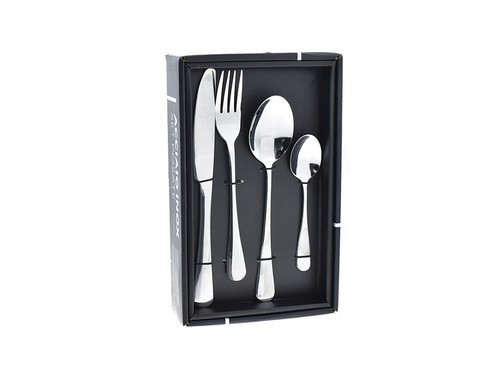 Posate acciaio 24pz argento - acciaio,