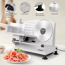 AFFETTATRICE ELETTRICA COMPATTA PICCOLA PER CASA 2 AFFETTA  ACCIAIO Salumi LAME