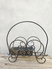 Portariviste Vintage Ferro Battuto Intrecciato Antico Casa Arredamento