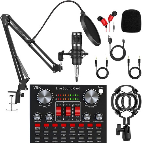 Pacchetto microfono podcast - microfono,