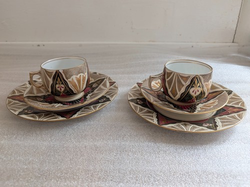 Antico set piatti - , trio