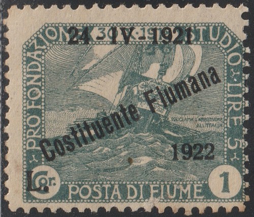 1922 fiume lira nuovo - fiume, 1