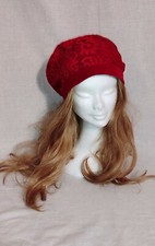 Cappello basco rosso - rosso, in