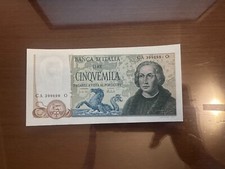 BANCONOTA LIRE 5000 COLOMBO II TIPO 11 4 1973 TRE CARAVELLE qSPL/SPL SABAUDA