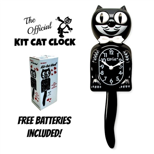 Classic black kit cat clock - kit,