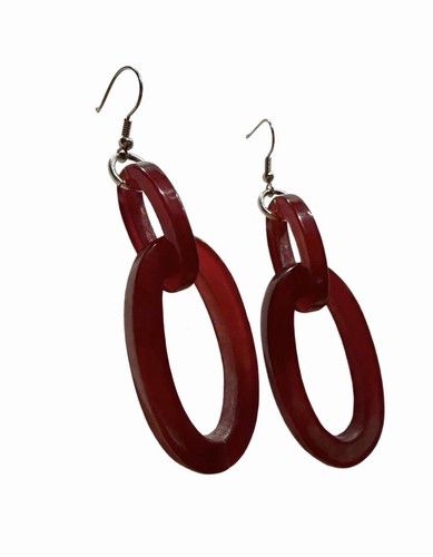 Orecchini corno doppio anello