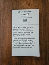 Gerard De Nerval - Chimere e altre poesie - Einaudi 1982