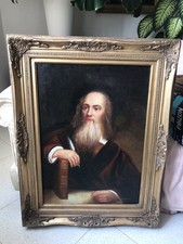 Quadro olio tela antico - olio, su