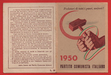 TESSERA P.C.I. PARTITO