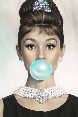 Quadro tela audrey hepburn - su,