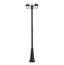 Lampione da Terra V-TAC Attacco E27 Doppia Lanterna Vetro Giardino Esterno IP44