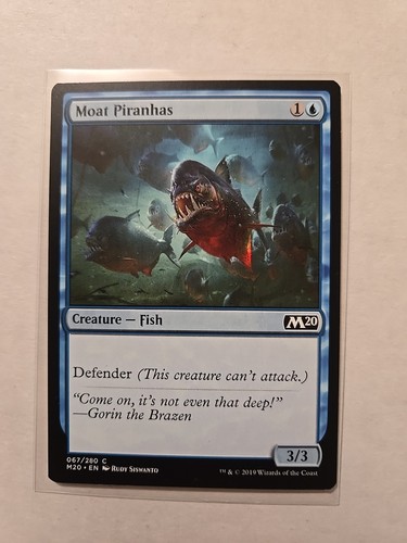 Moat piranhas set base - piranhas,