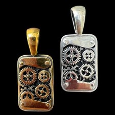 Collana dogtag steampunk - collana,