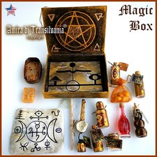 scatola kit stregoneria starter rituale magia wicca altare pagano strega incantesimo maledizione lotto