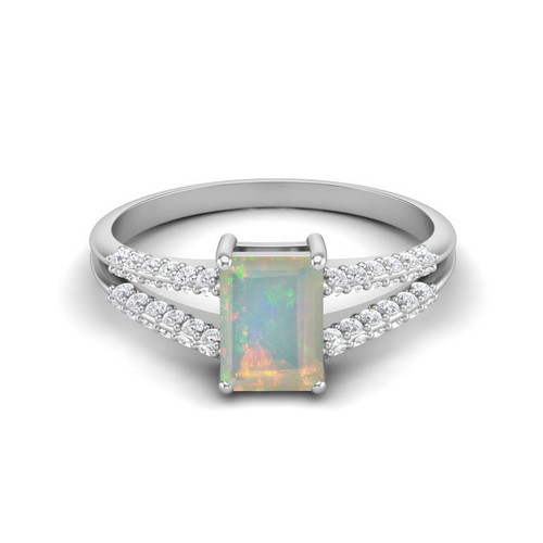 Anello donna solitario - , argento