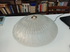 PLAFONIERA IN VETRO MURANO ANNI 70 DIAMETRO 50 montano sei lampade e 14 luminosa