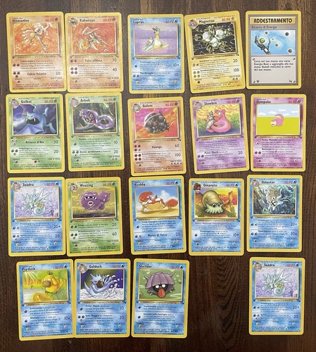 Lotto carte pokemon fossil - pokemon,