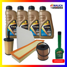 Kit Tagliando Citroen C3 I C2 1.1 Benzina 1.4 BiFuel Filtri 4ltOlio Siroil 10w40