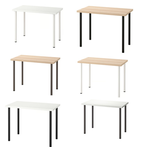 Tavolo gambe ikea linnmon - e, /