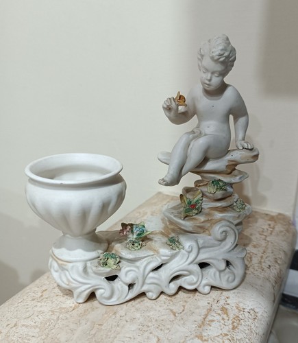 Antica statuina puttino - antica,