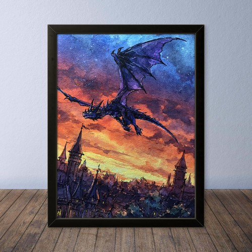 Cornice quadro con disegno - quadro,