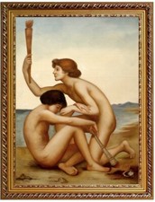 Quadro olio Evelyn De Morgan
