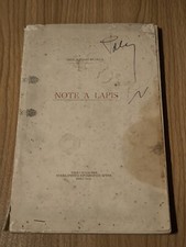 Note lapis dottor alfonso - note, a
