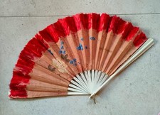 Grande ventaglio vintage con - ventaglio,