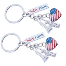  2 Pcs Portachiavi New York