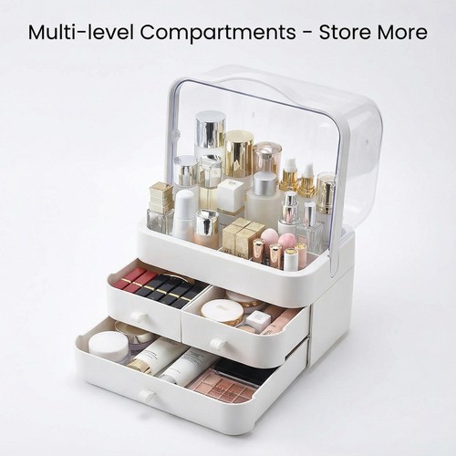 Organizer trucco cosmetici