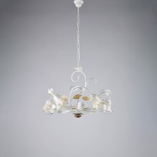 Lampadario Arte Povera Cesto