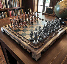 Antico set scacchi Pegasus -