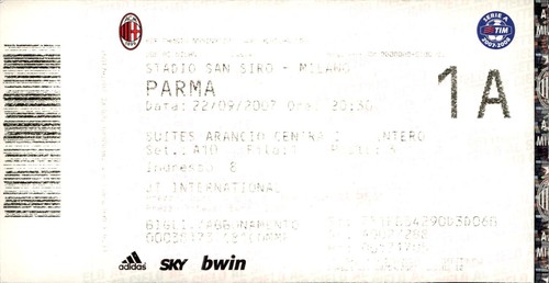 Biglietto stadio milan parma - biglietto,