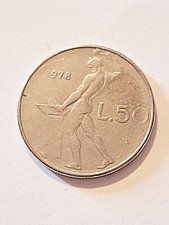 Moneta 50 lire errore di conio