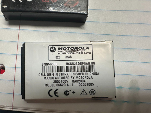 Lotto motorola snn5653b e - 2,