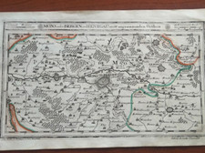 1720 BODENEHR CARTA GEOGRAFICA