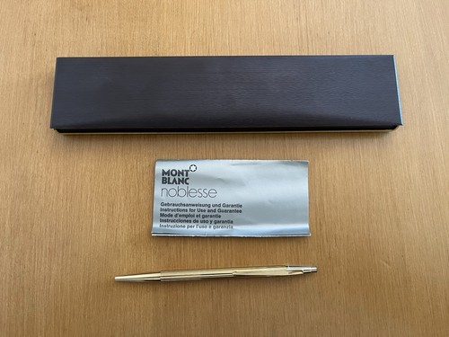 Montblanc noblesse gold plated - noblesse,