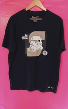 Maglietta t-shirt manica corta da uomo Star wars in cotone colore nero tinta...