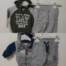 Lotto stock abbigliamento  bimbo neonato 2 Tute Completo Ovs 3,6 Mesi Blu Verde