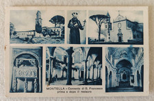 CARTOLINA MONTELLA AVELLINO CONVENTO DOPO RESTAURO FP VIAGGIATA 1937
