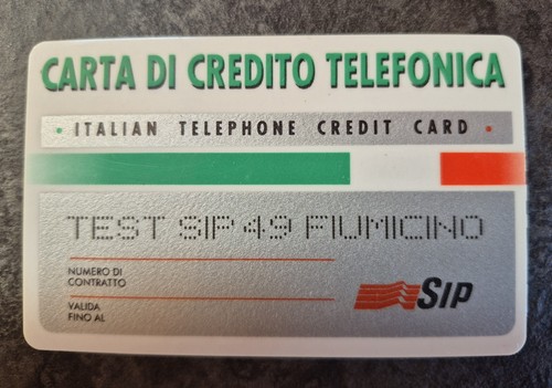 Scheda telefonica rara - -, carta