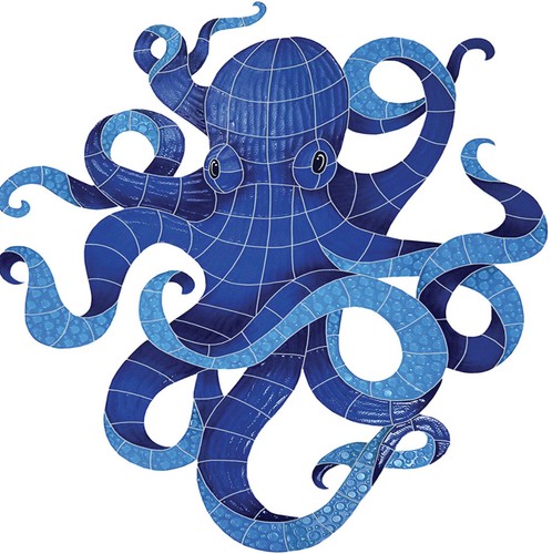 Polpo mosaico per - , o