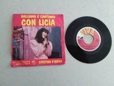 CRISTINA D'AVENA  BALLIAMO E CANTIAMO  CON LICIA  45 GIRI  IN OTTIME CONDIZIONI