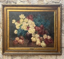 Quadro antico -Vaso Con Fiori-